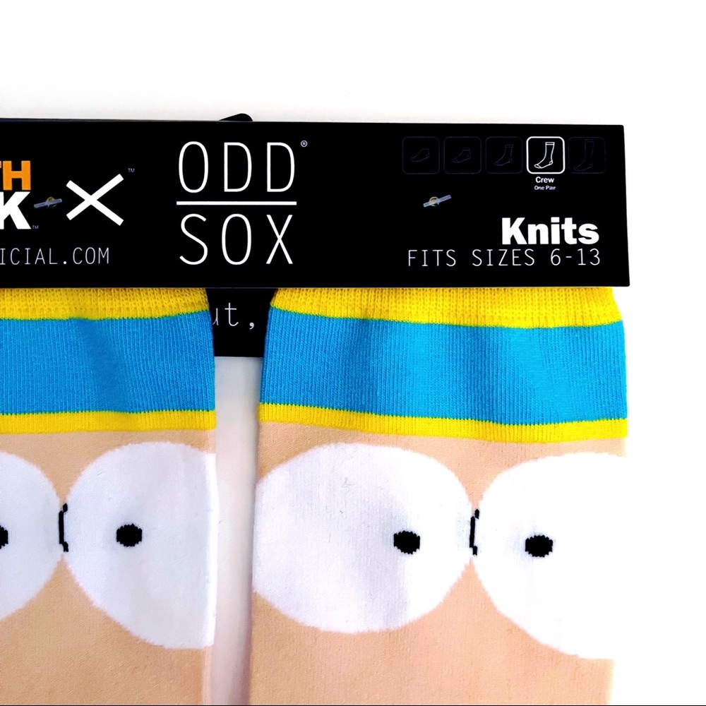 Cartman South Park Odd Sox Crew Socks Comedy Central Mens Womens Novelty Gift - Picture 3 of 7